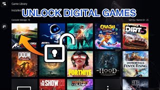 PLAYSTATION 5 GAMES LOCKED : PS5 Digital Games Locked On Family Ps5