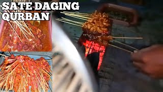 Membuat Sate Daging Qurban|Hari Raya idul Adha|Bersama tema-teman