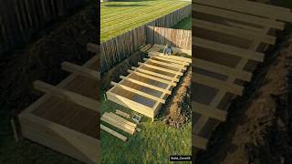 I made a bunker in my backyard 🏠 #shorts