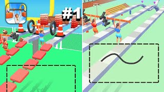 Draw Rail! - New Release - Hyper Hybrid Casual - Gameplay Walkthrough (iOS & Android) screenshot 2