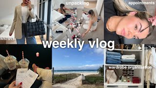 weekly vlog 💌 unpacking & organising, appointments, fun in the office
