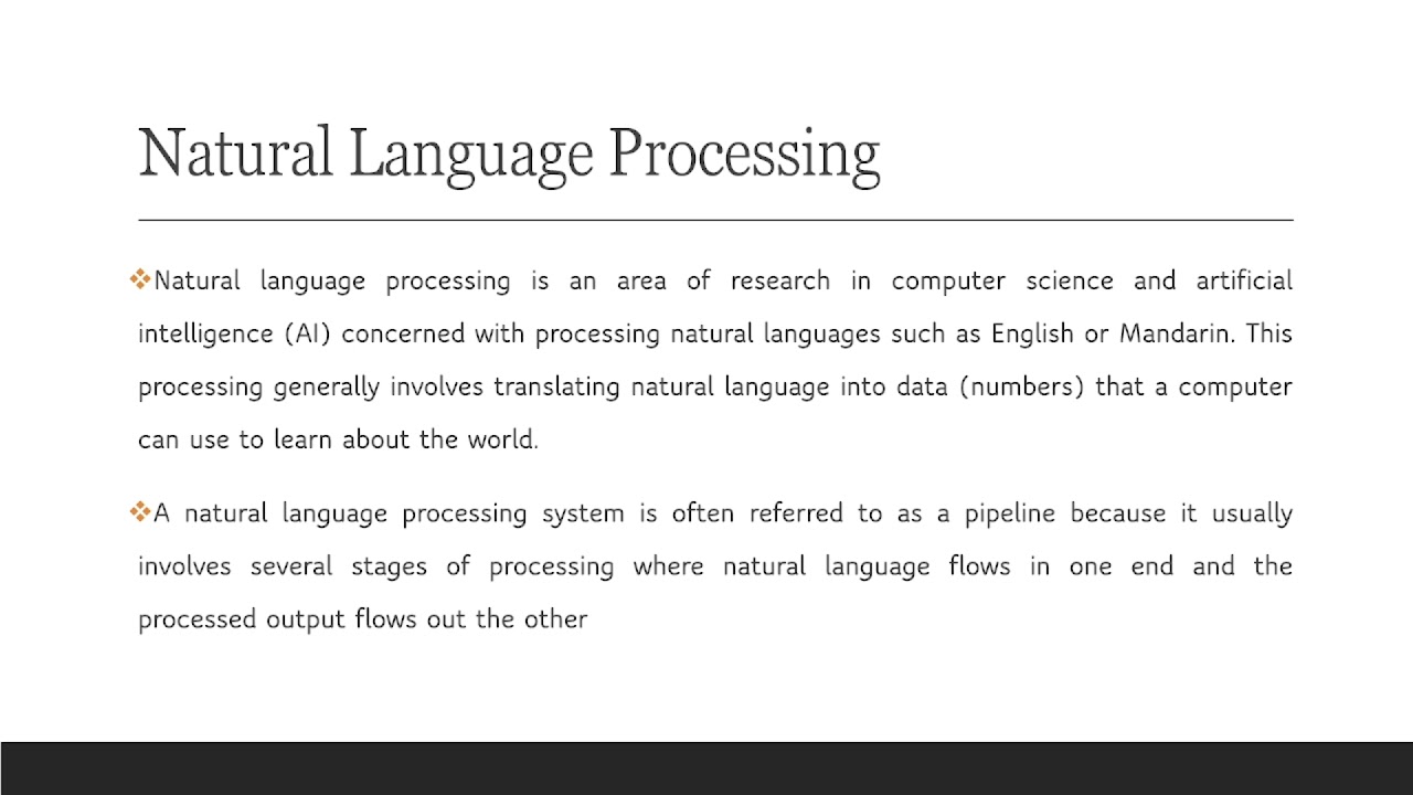 Natural Language Processing pipeline for Text processing | Part -1