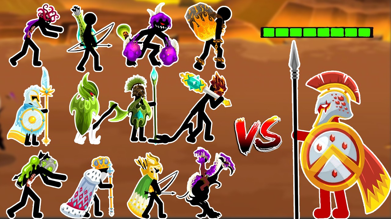 1vs1 New Skins Atreyos Vs All Stick Figures - Archidon, Sicklewrath, Riprider - Stick War Saga