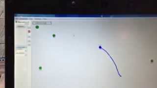 Precise (±2cm) localization based on ultrasonic beacons: walking demo