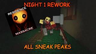 NIGHT 1 REWORK ALL THE SNEAK PEAKS | Residence Massacre
