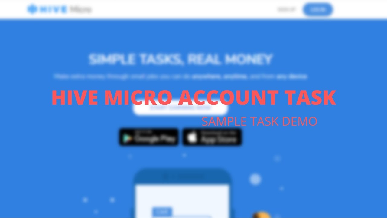 How To Create Hive Micro Account 