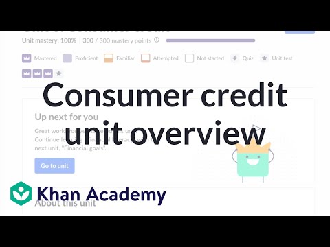 Consumer credit unit