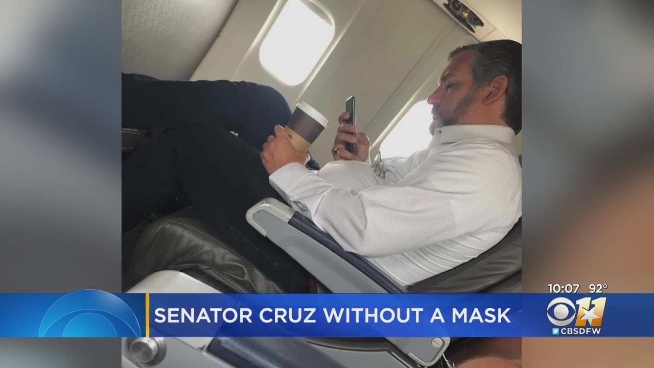 Texas Sen. Ted Cruz Photographed Not Wearing Mask On Flight ...