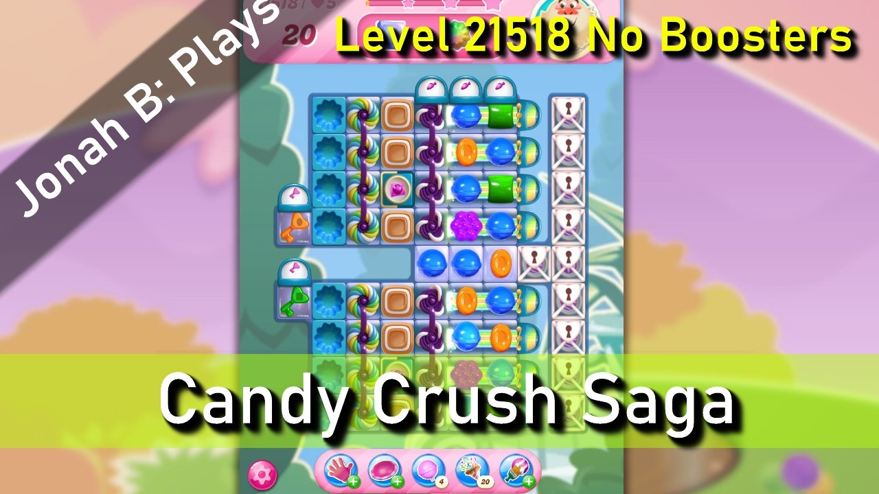 Candy Crush Saga Level 21518 No Boosters