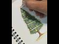 an easy christmas tree drawing 🎄 #xmas #tree #christmastree #easydrawing #acrylic #happychristmas