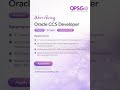We are hiring-Oracle CCS Developer
