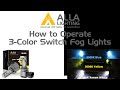 How to switch color for led switchback fog lights bulb whiteyellowblue