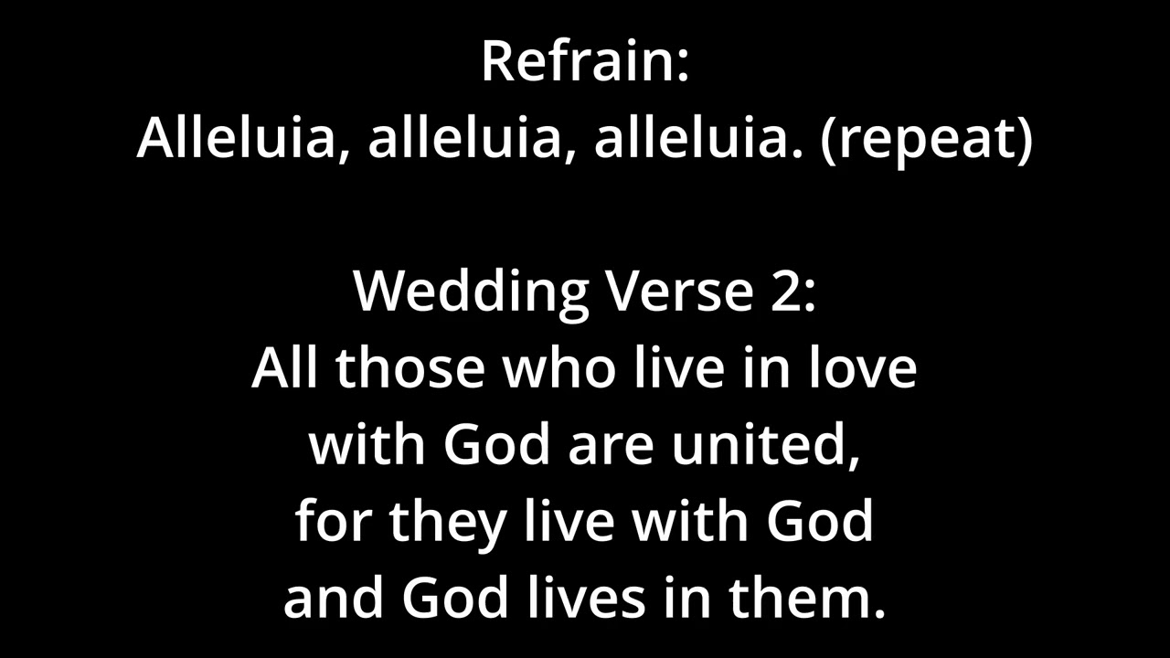Celtic Alleluia (Walker) - Organ Only, with Wedding Verse 2 - in G