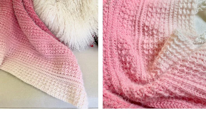 Create Stunning Ombré Baby Texture Blanket with Crochet