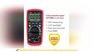 UNI-T Digital Multimeter UT139C NCV Multimetro True RMS Temperature Tester Electrical Handheld AC DC