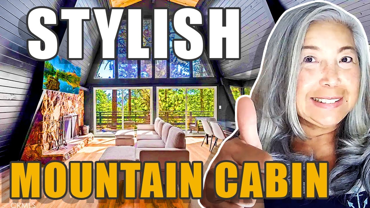 Stylish Gambrel Mountain Cabin: Virtual Showing In Running Springs CA | Living In Running Springs CA