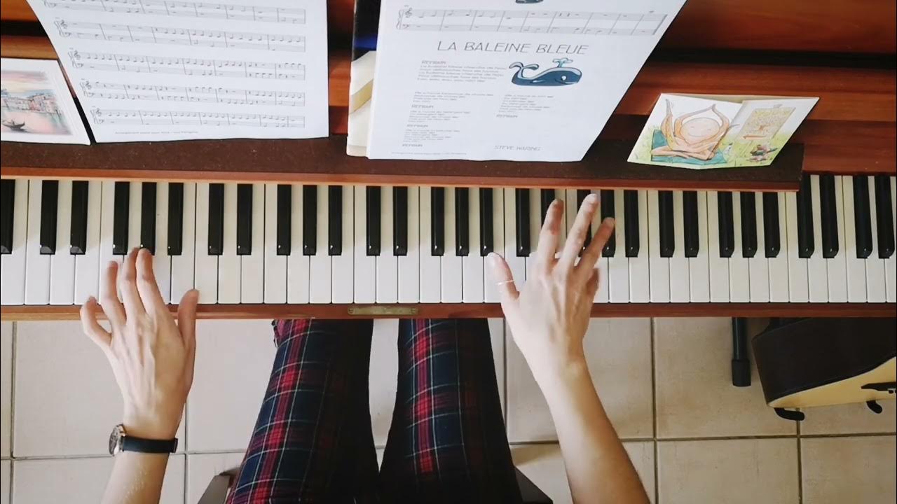 La Baleine Bleue Steve Waring Piano Facile YouTube