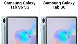 Samsung Galaxy Tab S6 5G Vs Galaxy Tab S6 - Full Specs & Price