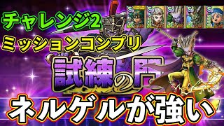 【ドラクエタクト】ネルゲルで高難度攻略。ロトの血を引く者、夏ピサロなしで試験の門チャレンジ２ミッションコンプリート【DQタクト】