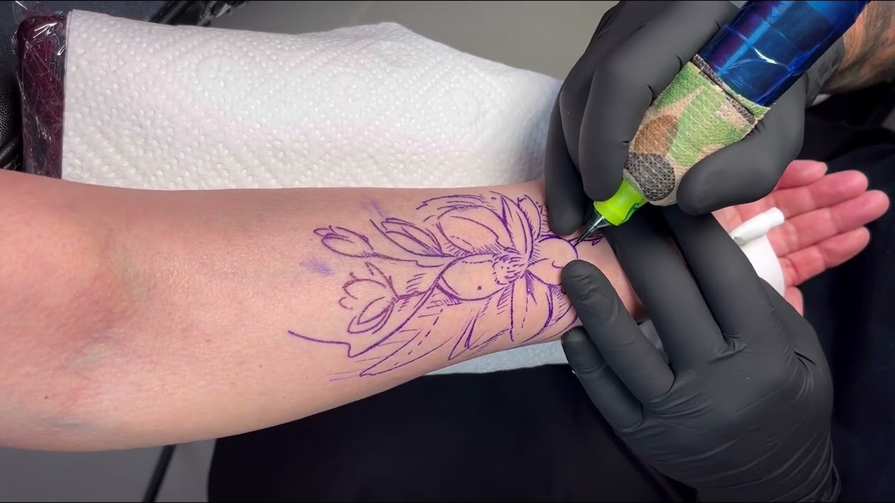 Как сделать акварельную татуировку