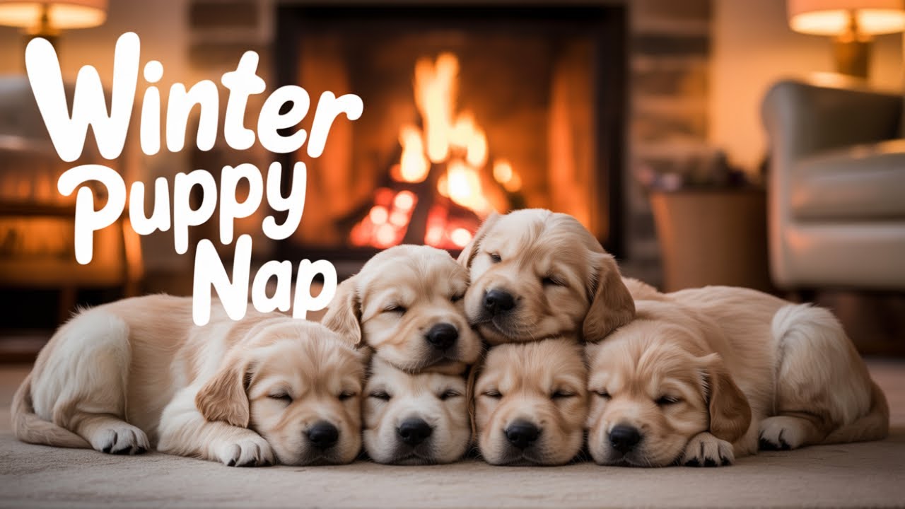 Gentle Dog Sleep Music 🌟 Winter Puppy Nap | Anxiety Relief & Deep REM Sleep