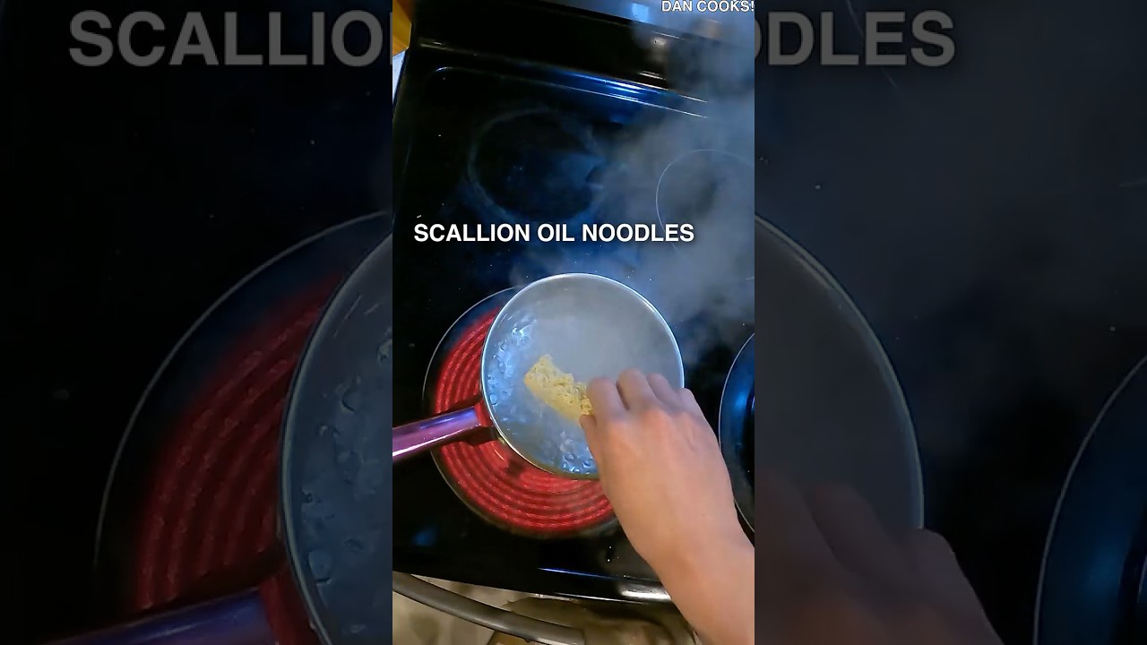 POV Scallion Oil Ramen with Fried Egg