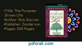 The Purpose Driven life