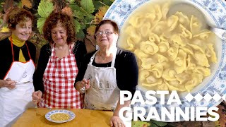 How to make tiny cappelletti pasta in broth! | Pasta Grannies