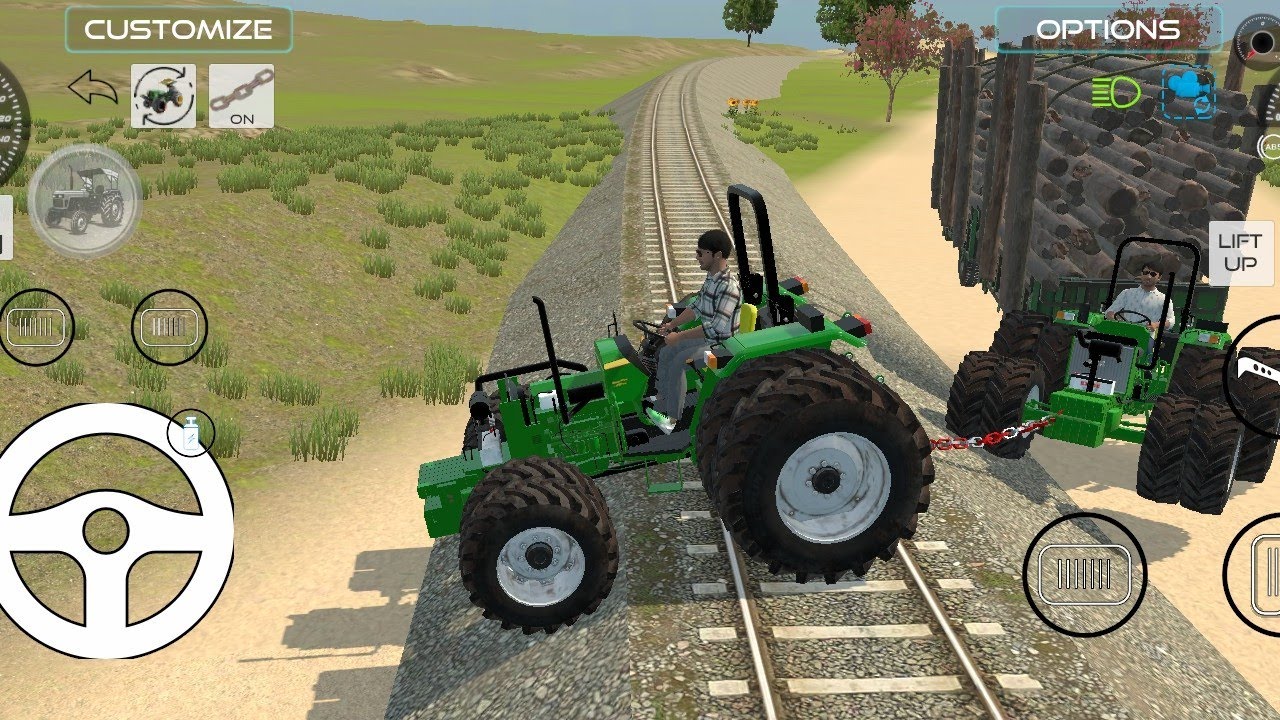 Dim mini tractor loder लकड़ी लेकर जा रहा हु रास्ते मे फस गया