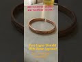 Pure Copee Bracelet With Your name Engraved #copper #kada #bracelets