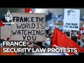 France: Protesters clash with police over new security law