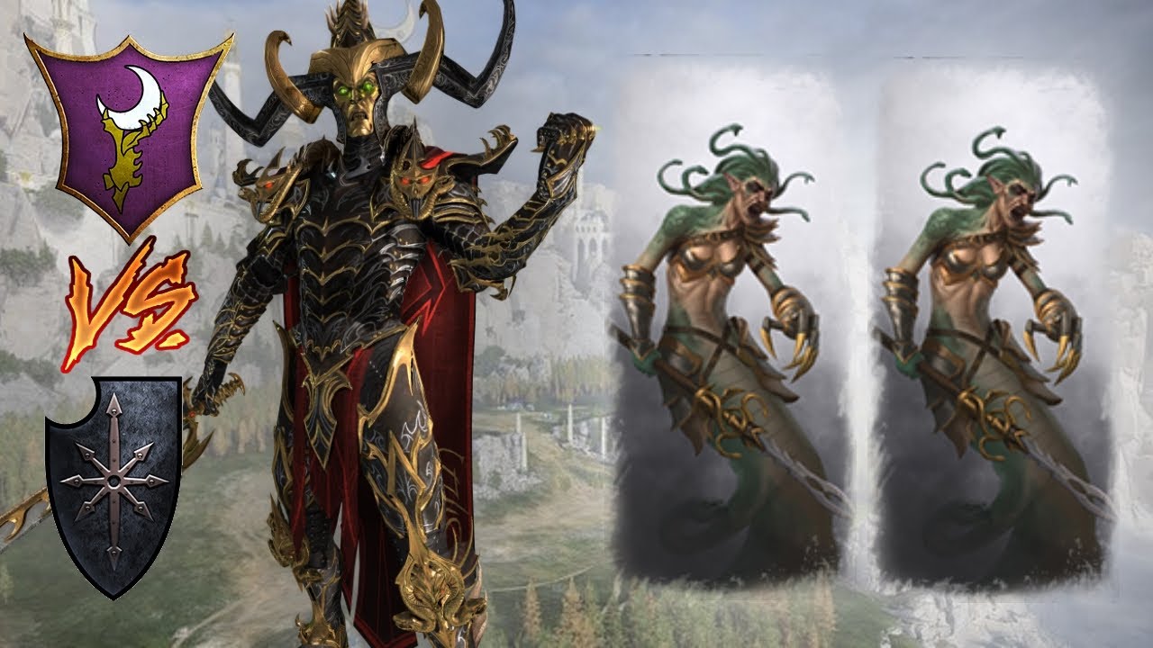 The Witch Kings Medusa! Dark Elves vs Warriors  of Chaos - Total War Warhammer 3