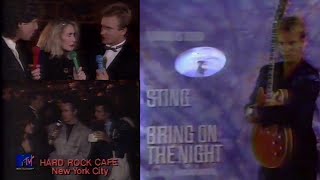 Sting: Bring on the Night: MTV: Premiere (11/08/1985) #thepolice #sting #mtv #bringonthenight