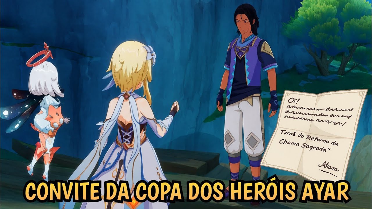 Convite da Copa dos Heróis Ayar "Resort da Brisa Tranquila"| Genshin Impact.