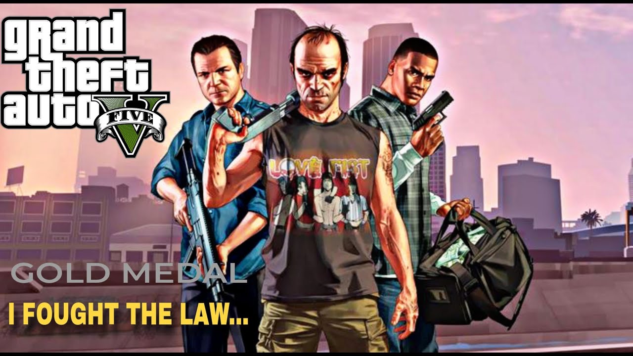 "Grand Theft Auto V: I FOUGHT THE LAW MISSION COMPLETE - YouTube