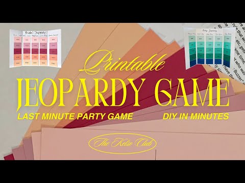 Printable Jeopardy Game Tutorial Easy DIY Party Game In Minutes 