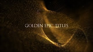 Golden Epic Titles Adobe After Effects Template
