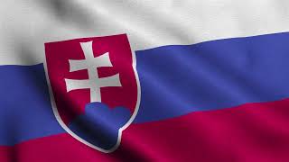 Slovakia Waving Flag Animation Loop | Stock Footage | Free Background
