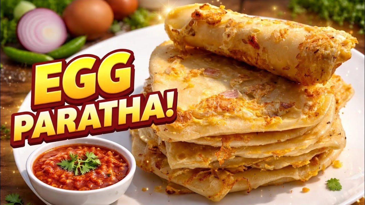 EGG PARATA // ডিম পরোটা // एग पराठा// স্বাস্থ ও স্বাদের এক অভিনব রেসিপি Best home made parata recipe