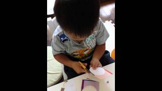 ハサミ練習中☆