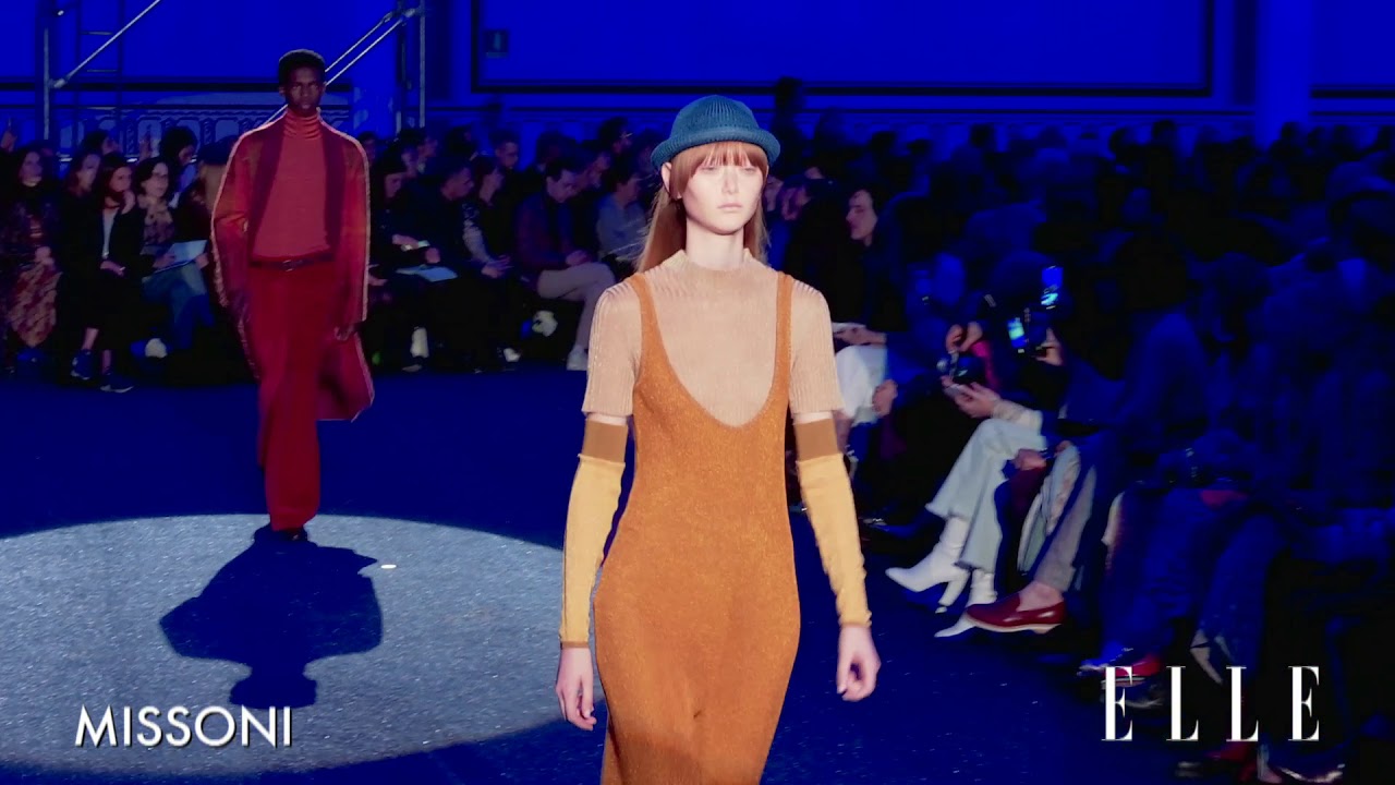 ミッソーニMISSONI最高級オレンジタクトップススカート上下セットワンピース ミッソーニ」（MISSONI）｜2019-20秋冬コレクション - YouTube