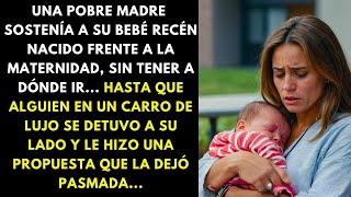 UNA POBRE MADRE SOSTENÍA A SU BEBÉ RECÉN NACIDO FRENTE A LA MATERNIDAD, SIN TENER A DÓNDE IR...