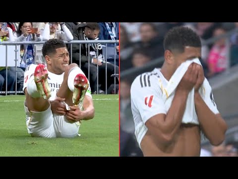 جود بلینگهام پس از مصدومیت همسترینگ در بازی مقابل رایو وایکانو اشک ریخت رئال مادرید