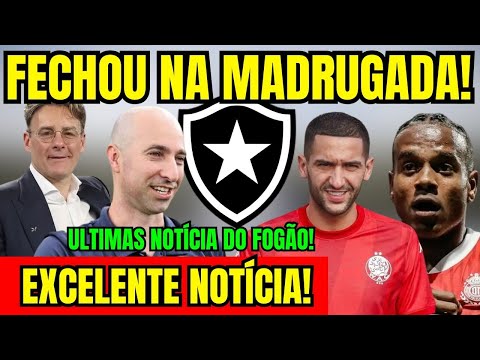 CONFIRMED! BOTAFOGO SIGNS NEW PLAYER OVERNIGHT! GREAT NEWS FOR THE FANS! LATEST UPDATES!