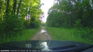 Dash Cam Travelapse 2020/07/23: Michigan UP - Forest Islands ORV Route (2 of 2)