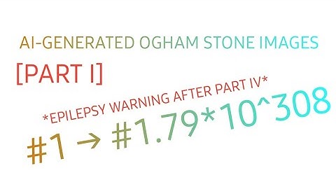 AI-Generated Ogham Stone Images [PART I]