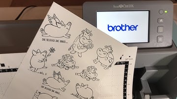 Brother ScanNCut SDX125 - Your First Cuts - Cutting Stamped Images
