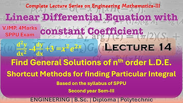 14- Lect -1 Unit - Complete Solution - LINEAR DIFFERENTIAL EQUATION- ENGG MATHS 3 (M3) - SPPU