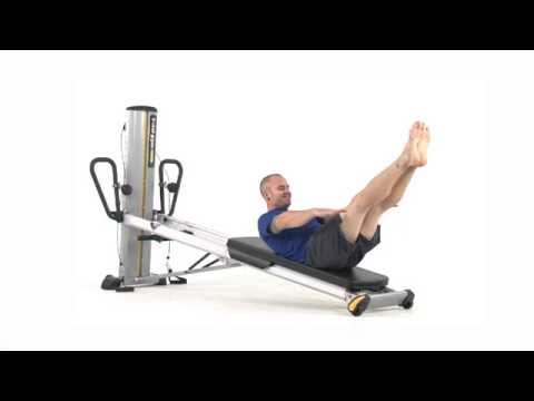 Total Gym Exercise: Pilates - Half Roll Back, Slow Hundred