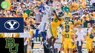 No  22 BYU Cougars vs  Baylor Bears Highlights College Football